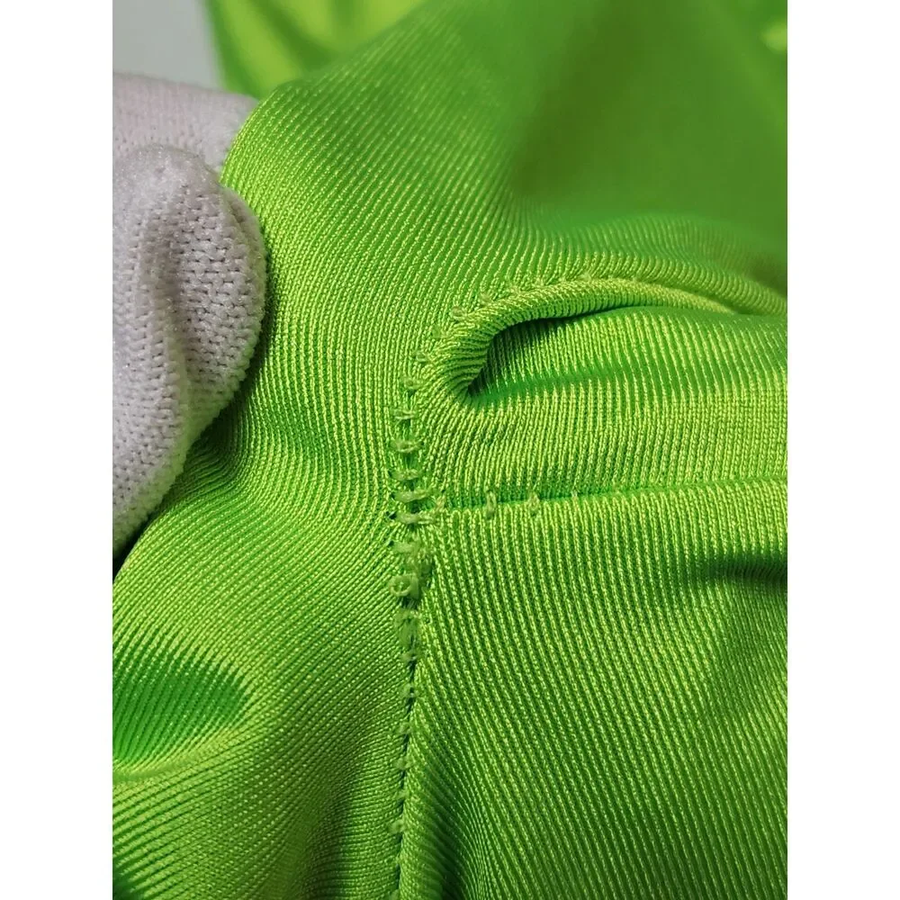 Neon Green Full Body Costume Kids Medium Blacklight Responsive
